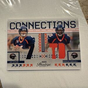 Panini Prestige Connections Trading Card - Blue and Orange Jake cutler Brandon m
